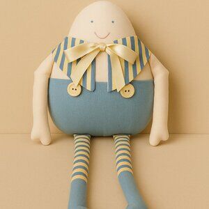 Woof & Poof Humpty Dumpty Musical Doll Vintage Handmade Collectible NWT